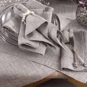 Classic Cottagecore Natural 16” Cotton Square Napkins Monogram Ready New 6-Set/2